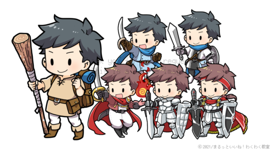 【commission】ゲーミフィケーション用「戦士」レベルアップ差分 戦士