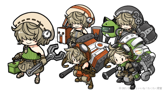 【commission】ゲーミフィケーション用「メカニック」レベルアップ差分 メカニック