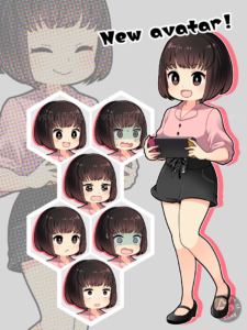 声優さんのYouTubeアバターイラスト 声優さんのYouTubeアバターイラスト