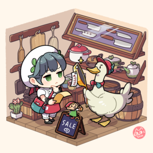 「ほりだし物はあるかな?」間違い探し用ミニイラスト ほりだし物はあるかな?