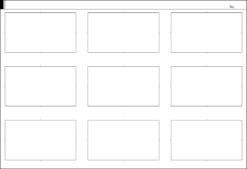 絵コンテ ストーリーボード用フレーム Ichisaeki Com